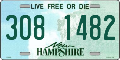 NH license plate 3081482