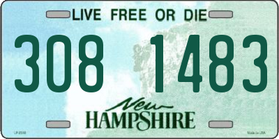 NH license plate 3081483