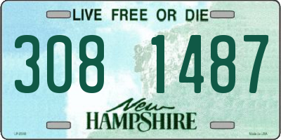NH license plate 3081487
