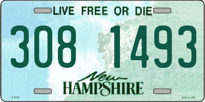 NH license plate 3081493