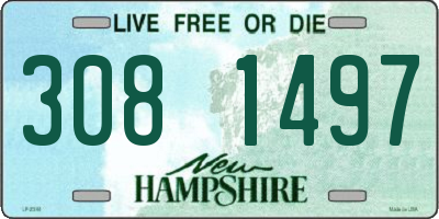 NH license plate 3081497