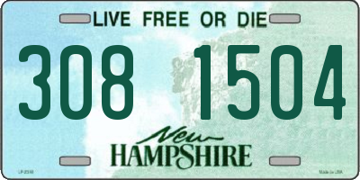 NH license plate 3081504