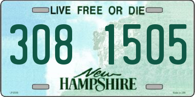 NH license plate 3081505