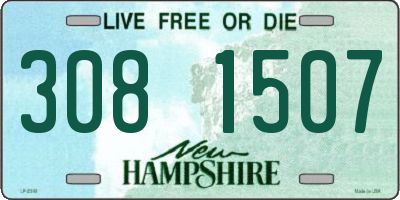 NH license plate 3081507