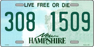 NH license plate 3081509