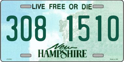 NH license plate 3081510