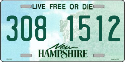 NH license plate 3081512