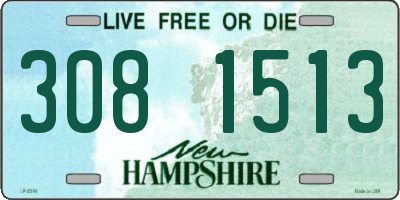 NH license plate 3081513