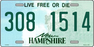 NH license plate 3081514