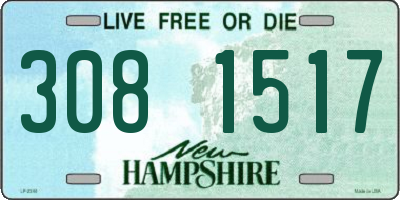 NH license plate 3081517