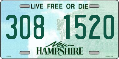 NH license plate 3081520