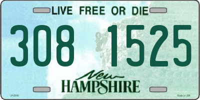 NH license plate 3081525