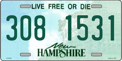 NH license plate 3081531