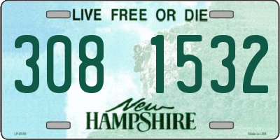 NH license plate 3081532