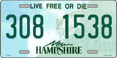 NH license plate 3081538