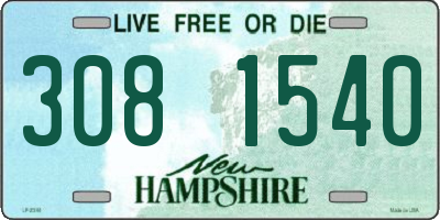 NH license plate 3081540