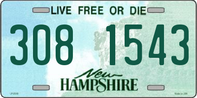 NH license plate 3081543