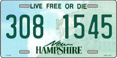 NH license plate 3081545