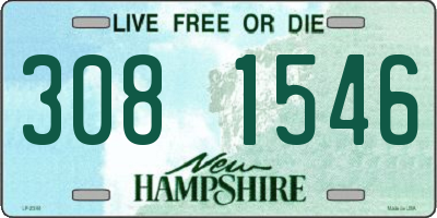 NH license plate 3081546