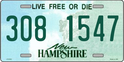 NH license plate 3081547