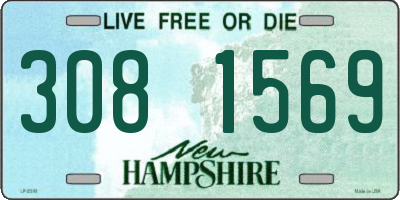 NH license plate 3081569