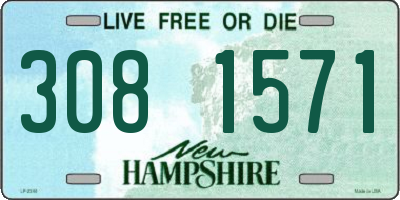 NH license plate 3081571