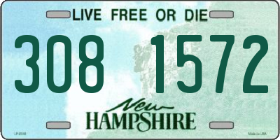 NH license plate 3081572