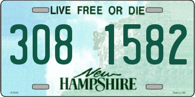 NH license plate 3081582