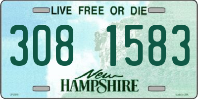 NH license plate 3081583