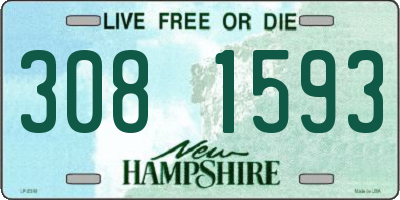 NH license plate 3081593
