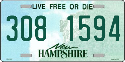 NH license plate 3081594