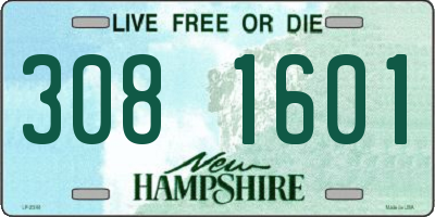 NH license plate 3081601