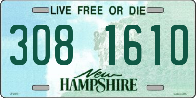 NH license plate 3081610