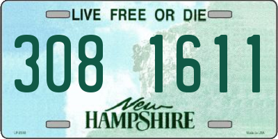NH license plate 3081611