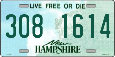 NH license plate 3081614