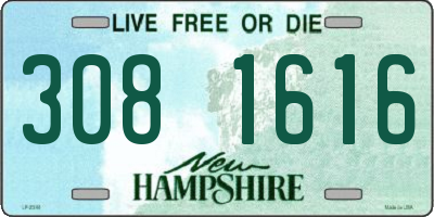 NH license plate 3081616