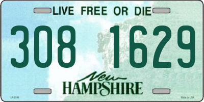 NH license plate 3081629