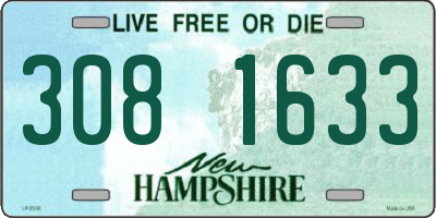 NH license plate 3081633