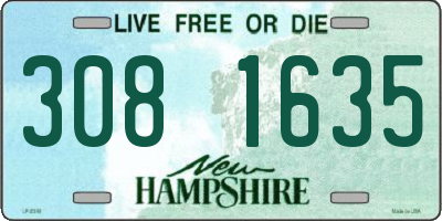 NH license plate 3081635