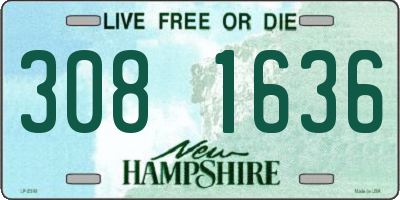 NH license plate 3081636