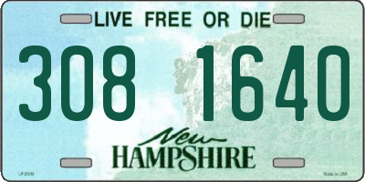 NH license plate 3081640