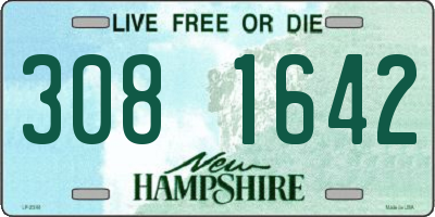 NH license plate 3081642