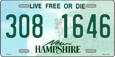 NH license plate 3081646