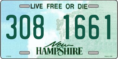 NH license plate 3081661