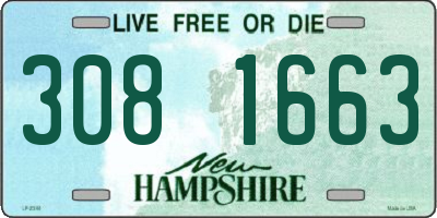 NH license plate 3081663