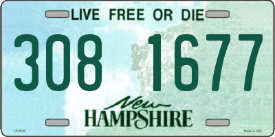 NH license plate 3081677