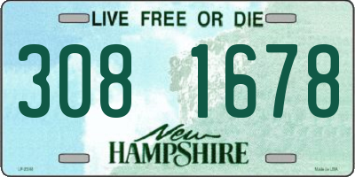 NH license plate 3081678