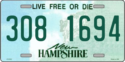 NH license plate 3081694