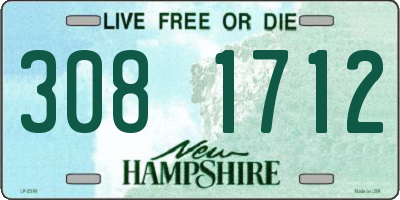 NH license plate 3081712