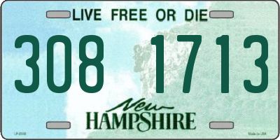 NH license plate 3081713